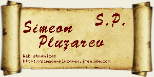Simeon Plužarev vizit kartica